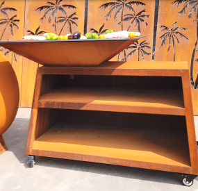 Corten Steel BBQ Grill
